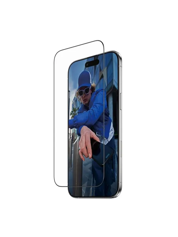 PanzerGlass Screen Protector w. Black Frame iPhone Air | Ultra-Wide Fit w. FASTFIT IN-A-BOX