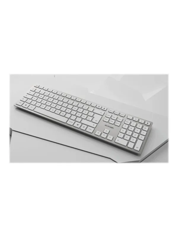 Cherry DW 9100 SLIM - Tastatur & Mus set - Engelska (UK) - Vit