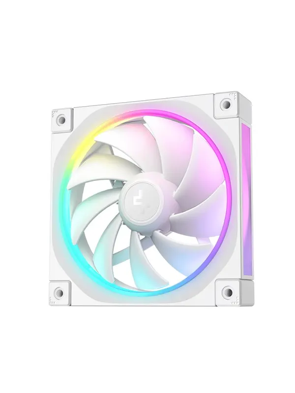DeepCool FL12 WH - Chassi fläkt - 120mm - Vit med RGB-ljus - 32 dBA