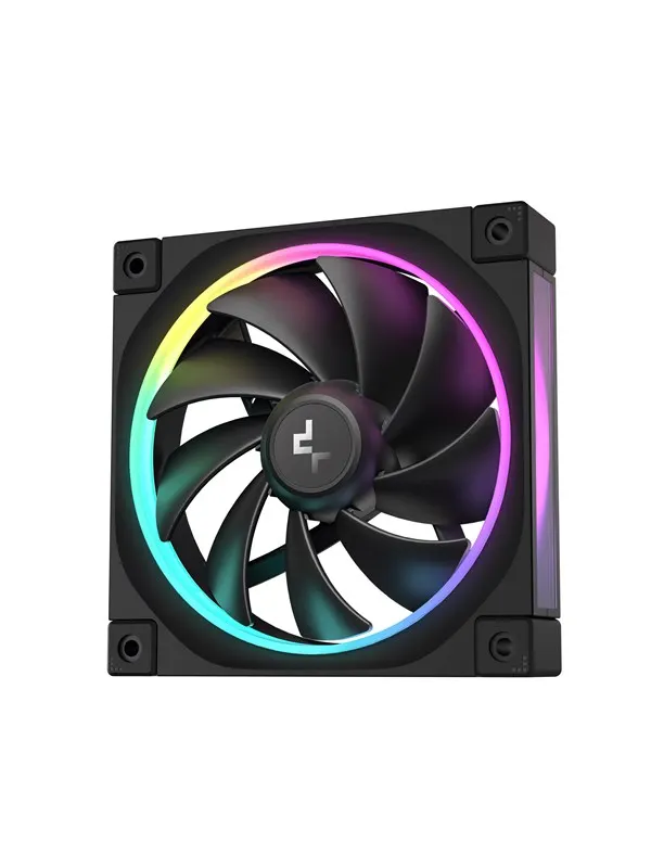 DeepCool FL12 - Chassi fläkt - 120mm - Svart med RGB LED - 32 dBA