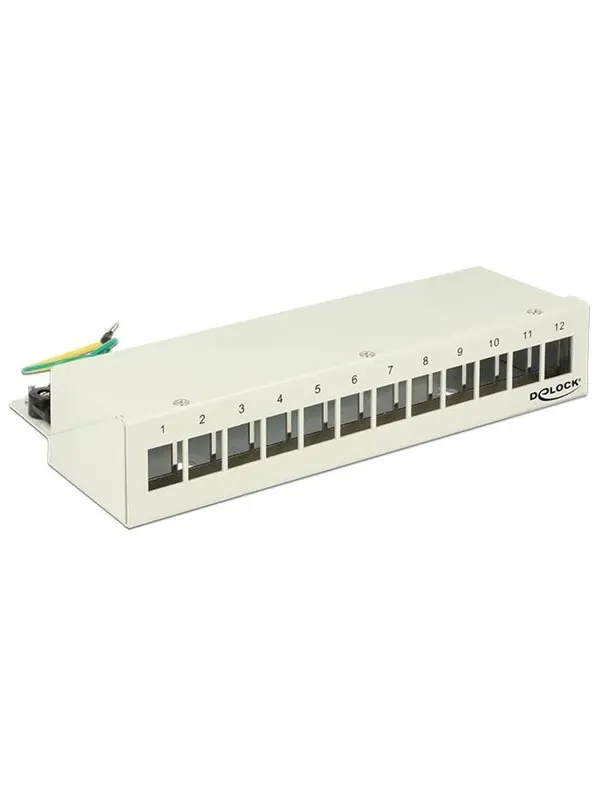 DeLOCK Keystone Desktop Patch Panel - 12 Ports