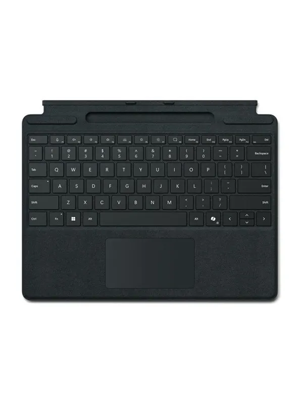 Microsoft Surface Pro Keyboard - keyboard - with trackpad accelerometer Surface Slim Pen 2 storage and charging tray - QWERTY - Netherlands - black Input Device - Tangentbord - Holländsk - Svart