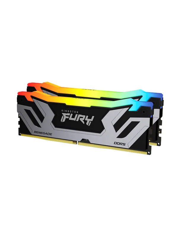 Kingston FURY Renegade RGB DDR5-8400 - 48GB - CUDIMM för Intel - CL40 - Dual Channel (2 pcs) - Intel XMP - Svart med RGB