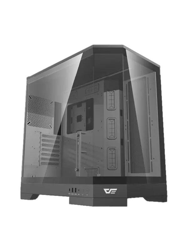 Darkflash DQX90 computer case (black) - Chassi - Svart