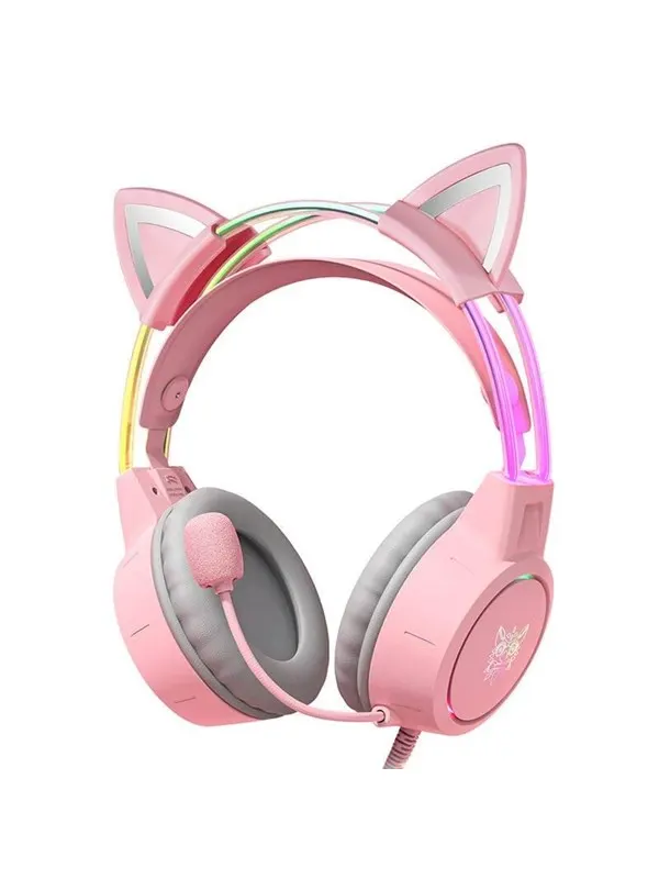 ONIKUMA Gaming headphones X15Pro Pink Cat's Ears