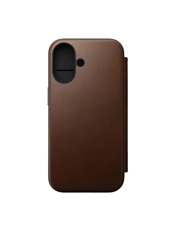 Nomad Modern Leather Folio - Brown - iPhone 16