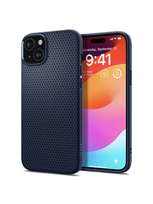 Spigen Liquid Air - navy blue - iPhone 15