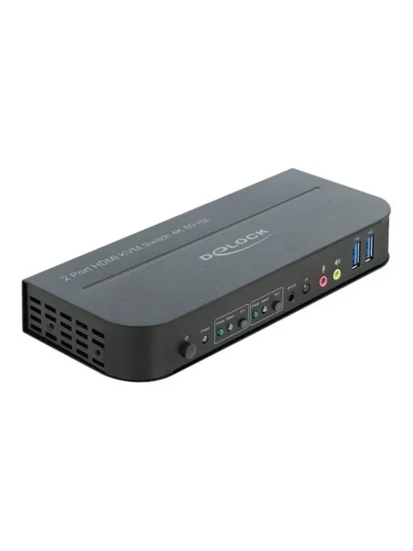 DeLOCK HDMI KVM Switch 4K 60 Hz with USB 3.0 and Audio