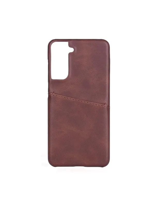 ONSALA Mobile Cover Brown with Cardpocket Samsung S21 / S30 5G