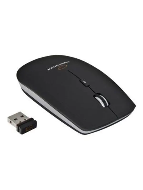 Esperanza WIRELESS OPTICAL 4D MOUSE 2.4GHz SATURN BLACK - Mouse - Optic - 4 knappar - Svart