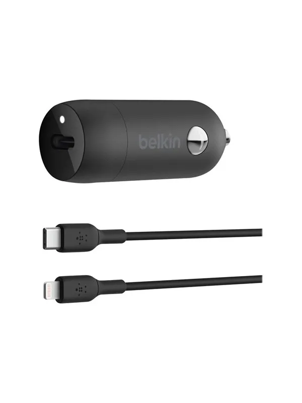 Belkin BoostCharge 30W USB-C Car Charger + USB-C to Lightning cable