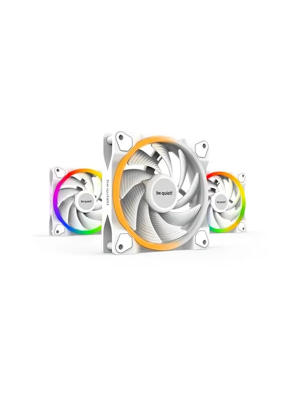 be quiet! LIGHT WINGS 120mm PWM - triple pack - Chassi fläkt - 120mm - Vit med RGB-ljus - 22 dBA