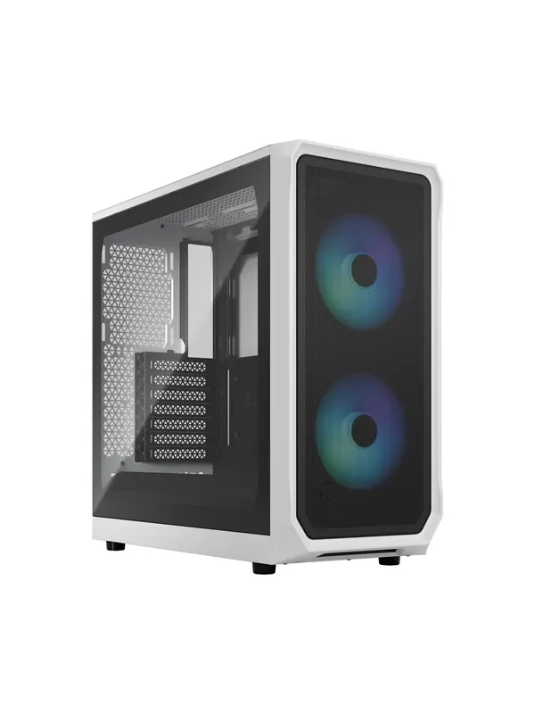 Fractal Design Focus 2 RGB - White TG Clear Tint - Chassi - Miditower - Vit