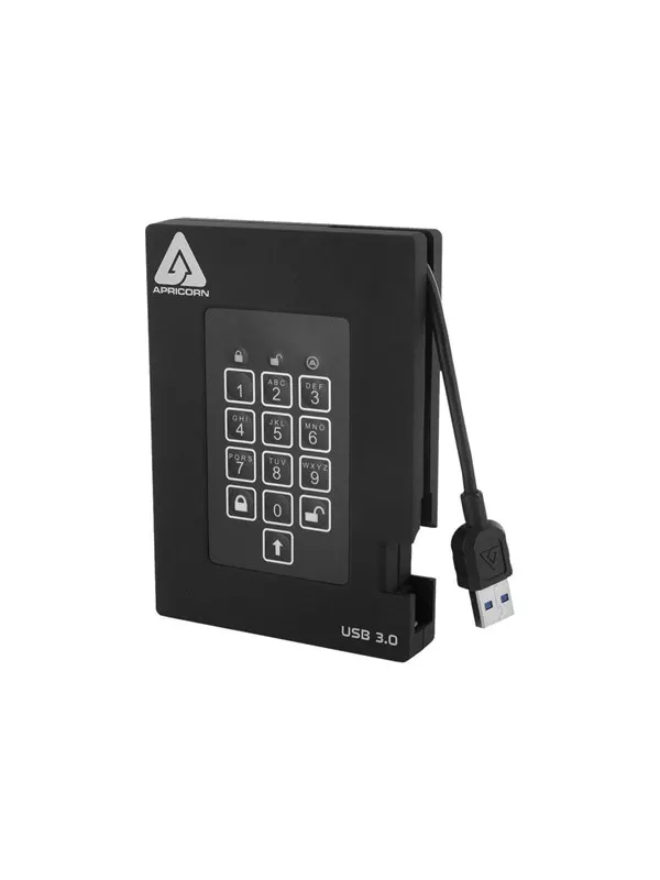Apricorn Aegis Padlock Fortress - Extern Hårddisk - 1TB - Svart
