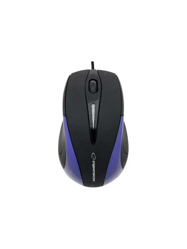 Esperanza EM102B - Mouse - Optic - 3 knappar - Blå