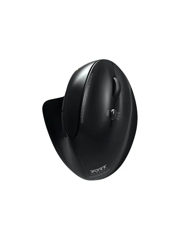 PORT Designs PORT Connect Professional - Vertical mouse - Optic - 5 knappar - Svart