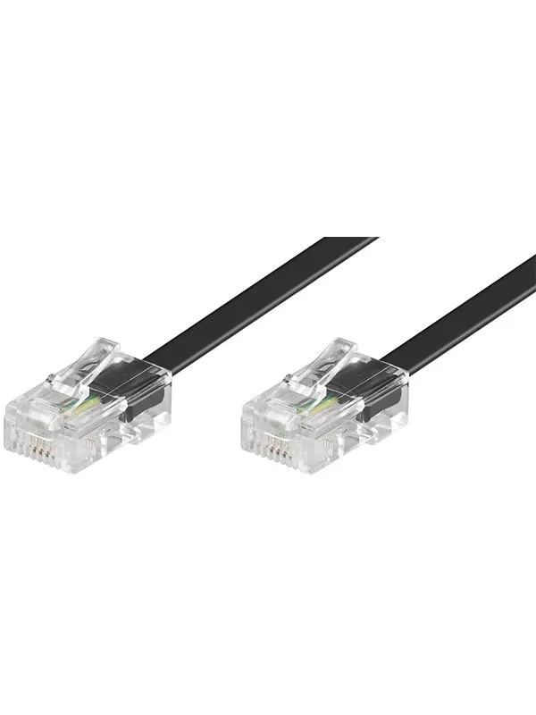 Pro ISDN modular cable - Svart - 3m
