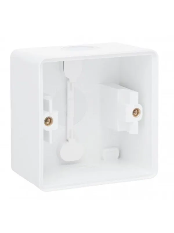 Niko-Servodan Splashproof surface-mounting box with two single flexible inputs for mounting one function white