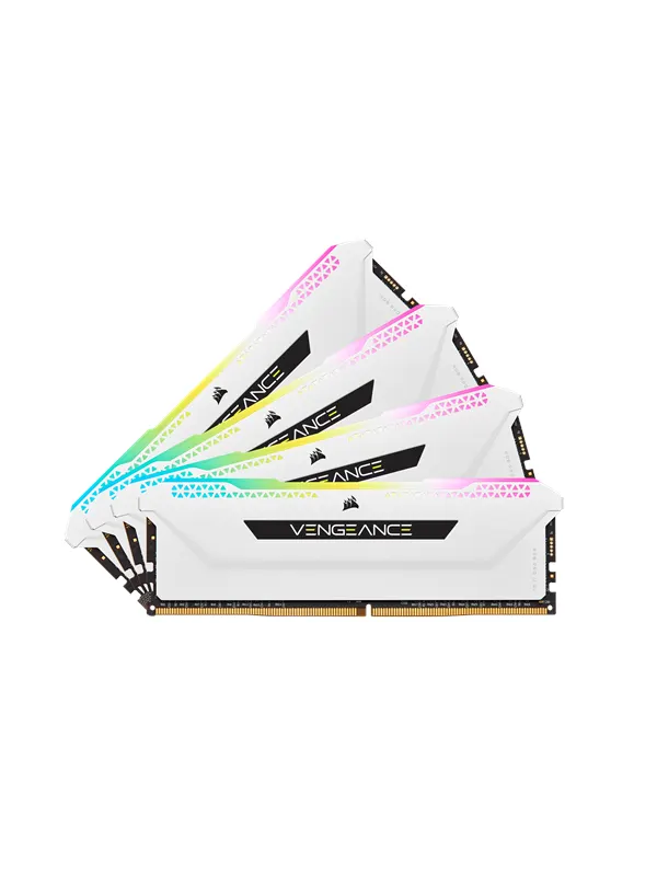 Corsair Vengeance RGB PRO SL DDR4-3200 - 64GB - CL16 - Quad Channel (4 pcs) - Intel XMP - Vit med RGB