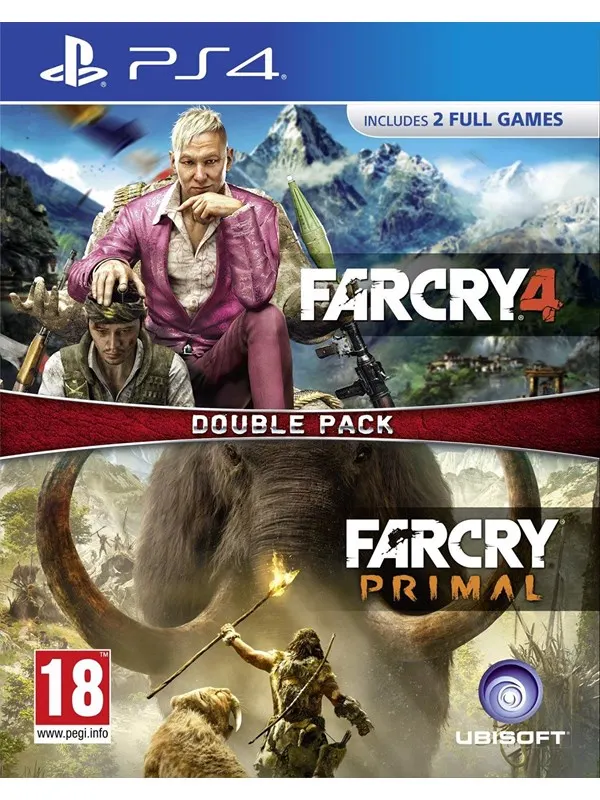 Far Cry 4 + Far Cry: Primal - Double Pack - Sony PlayStation 4 - Samling