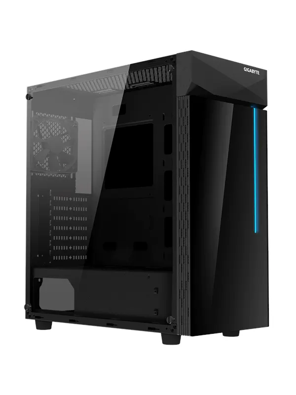 GIGABYTE C200 GLASS - Chassi - Miditower - Svart