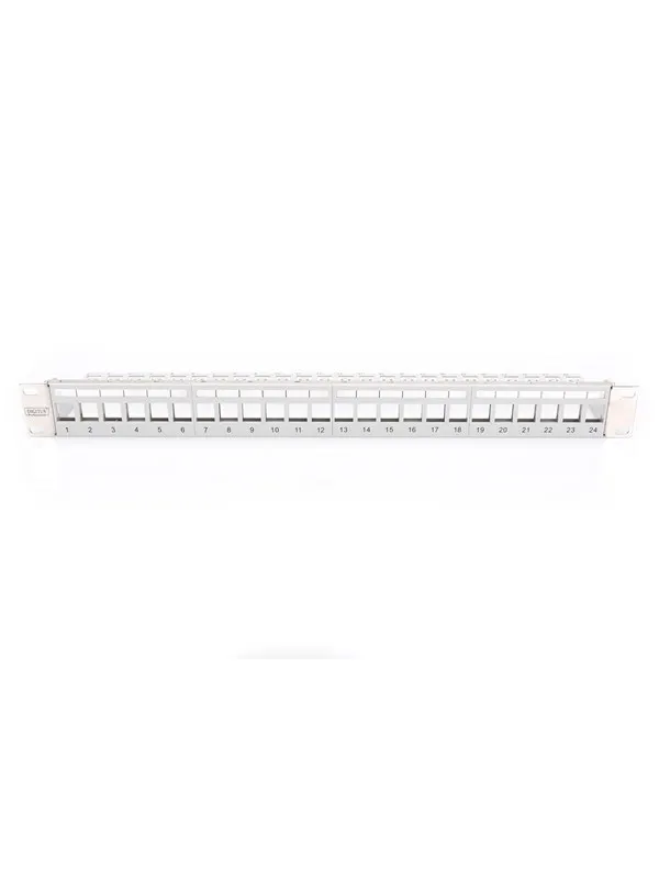 DIGITUS DN-91410-LF Modular Patch Panel for Keystone Jack 1U Rack Mount 24-port blank