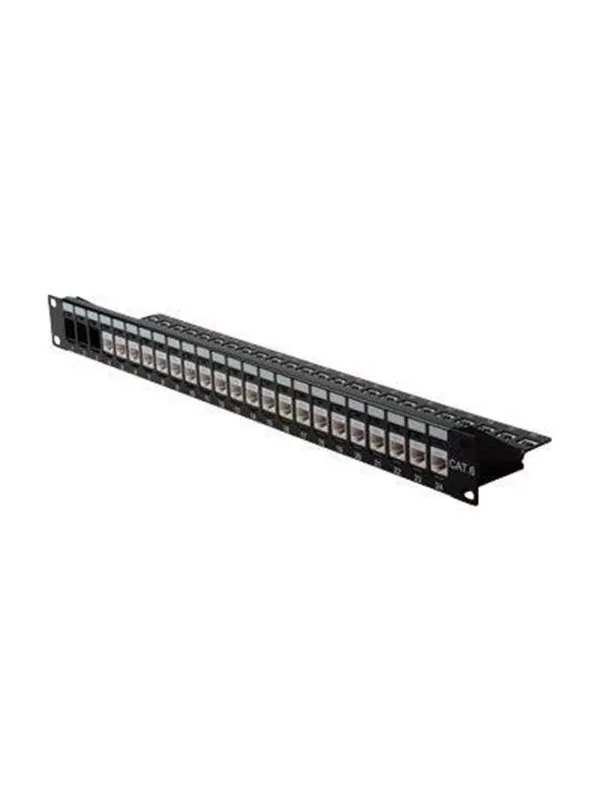 Roline 19''KeystPanel C5/C6. 24xSTP blank. blk