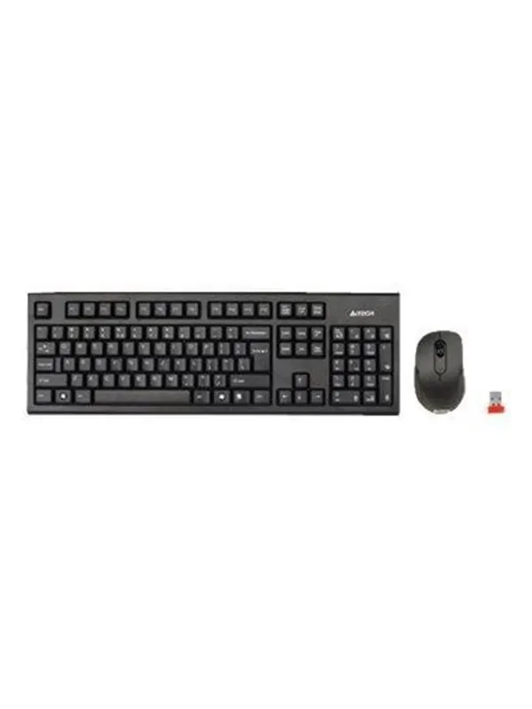 A4Tech V-Track 7100N PADLESS Wireless Desktop - Tastatur & Mus set - Engelska - Svart