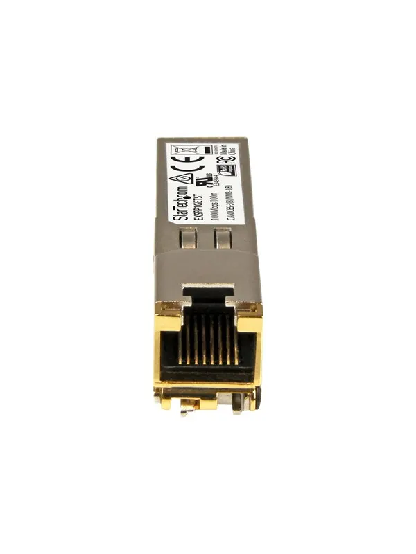 StarTech.com Gigabit RJ45 Copper SFP Transceiver Module - Juniper EX-SFP-1GE-T Compatible - 100m - SFP (mini-GBIC) transceiver modul - Gigabit Ethernet