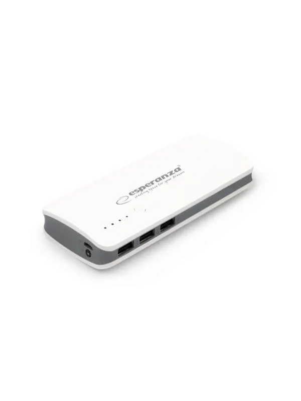 Esperanza POWER BANK RADIUM 8000MAH WHITE/GRAY - 8000 mAh