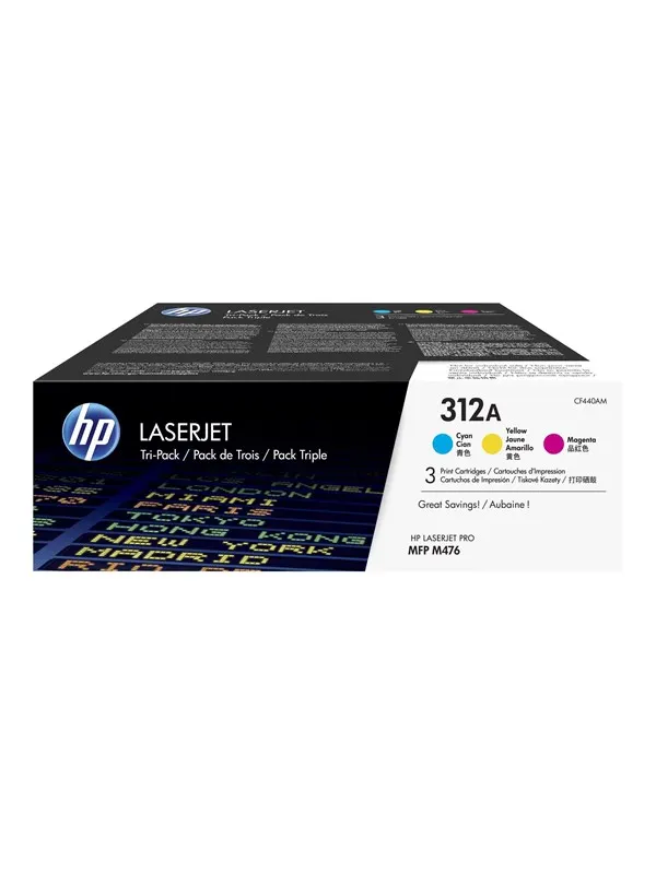HP 312A / CF440AM Tri-Pack (Yellow Cyan Magenta)