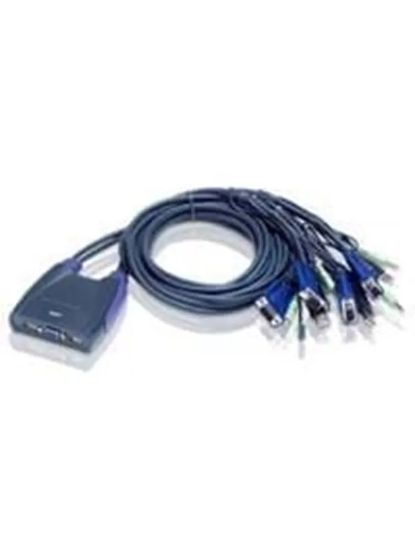 ATEN Petite CS64US - omkopplare för tangentbord/video/mus/ljud/USB - 4 portar