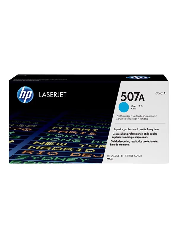 HP 507A / CE401A Cyan Toner - Tonerkassett Blå