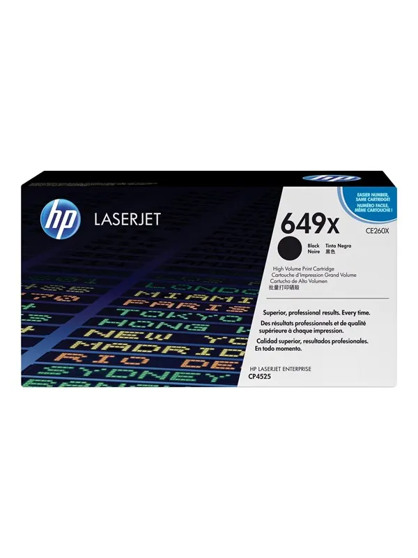 HP 649X / CE260X High Capacity Black Toner - Tonerkassett Svart
