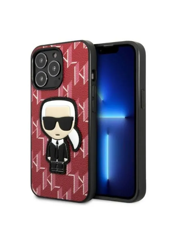 Karl Lagerfeld KLHCP13LPMNIKPI iPhone 13 Pro / 13 6.1" hardcase red/red Monogram Ikonik Patch