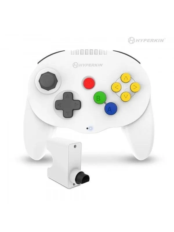 Hyperkin Admiral Premium (White) - Wireless Controller - Nintendo 64