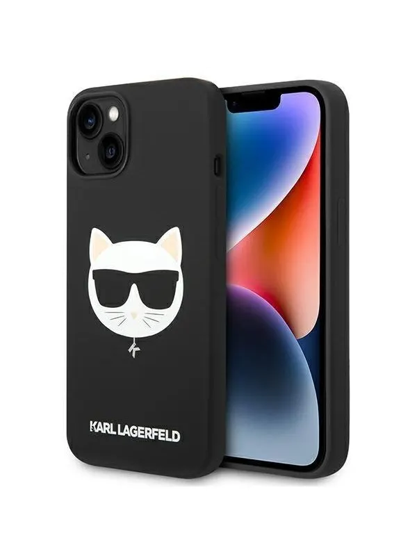 Karl Lagerfeld KLHMP14MSLCHBK iPhone 14 Plus 6.7 "hardcase black / black Silicone Choupette Head Magsafe