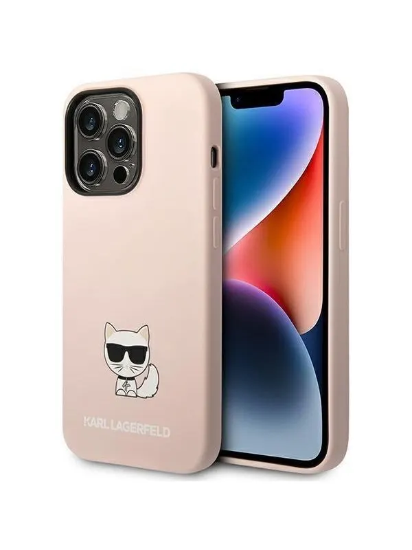 Karl Lagerfeld KLHCP14XSLCTPI iPhone 14 Pro Max 6.7 "hardcase light pink / light pink Silicone Choupette Body