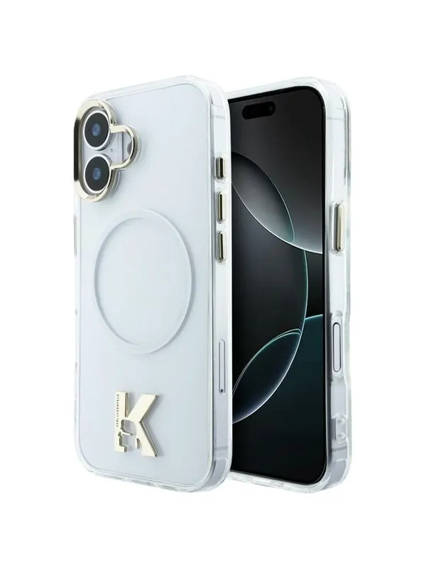 Karl Lagerfeld IML K Head Logo MagSafe Case for iPhone 17 - Clear