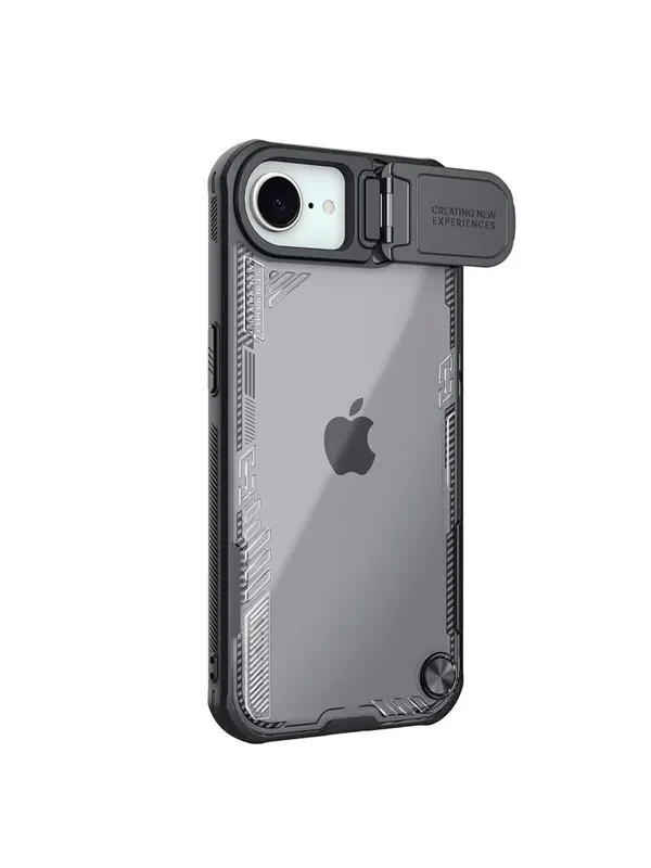Nillkin Iceblade Prop Case with Lens Cover and Stand for iPhone 16e / 17e - Black