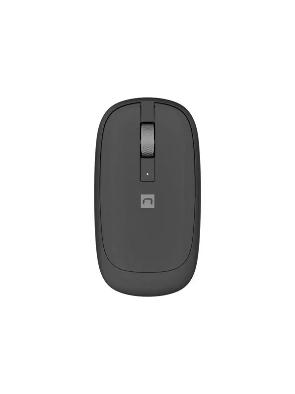 Natec Lark - mouse - 2.4 GHz Bluetooth 4.0 - anthracite - Mouse - Blue optical - 3 knappar - Svart