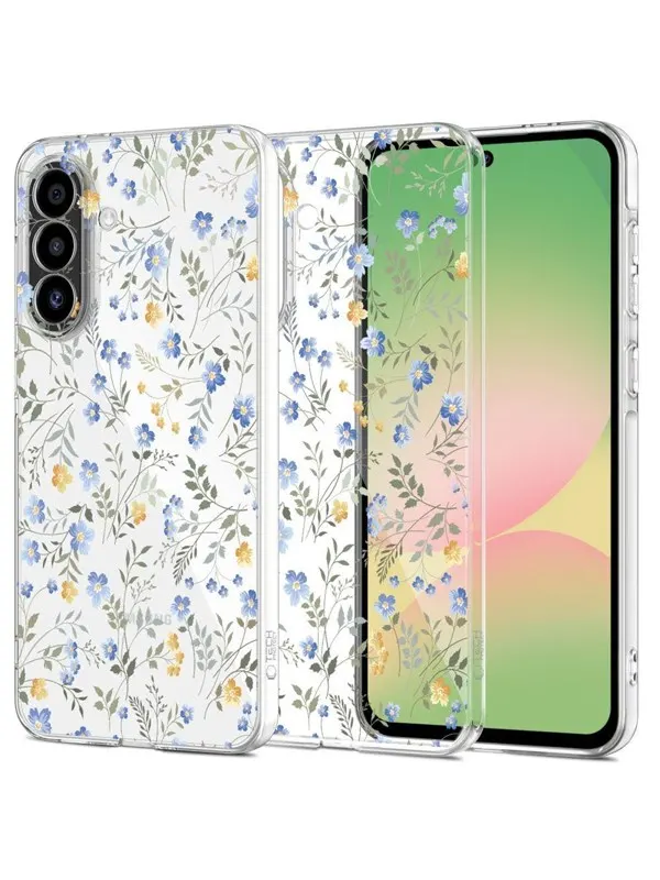 Tech-Protect FlexAir Case for Samsung Galaxy A57 5G - Multicolored Flowers
