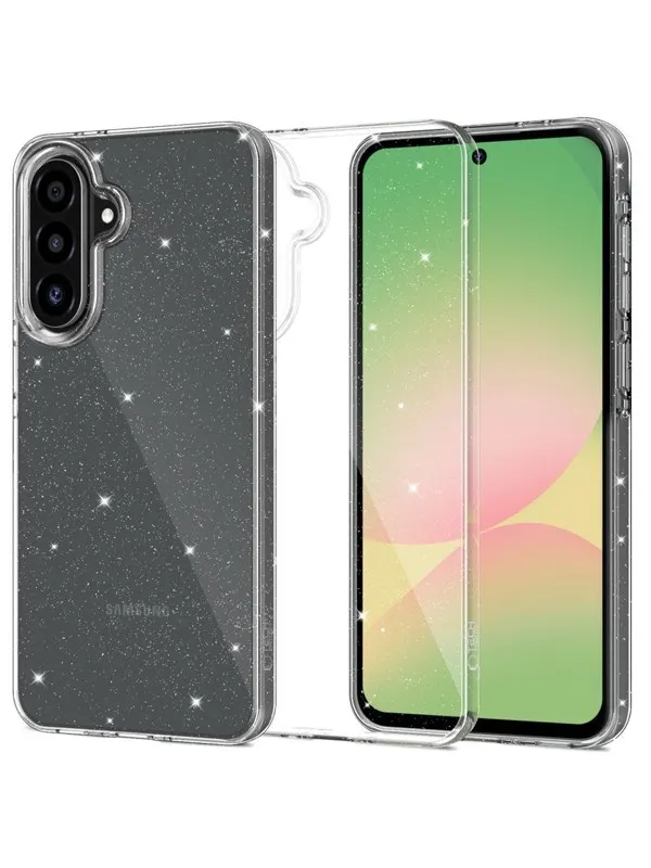 Tech-Protect FlexAir Case for Samsung Galaxy A57 5G - Clear Glitter