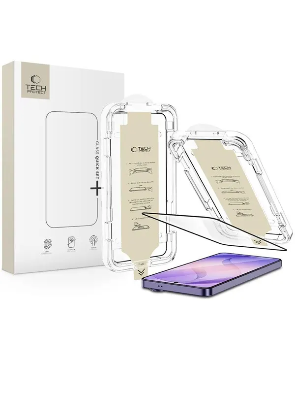 Tech-Protect Quick Set AR+ Anti-Reflective Glass for Samsung Galaxy S26 Ultra - Black