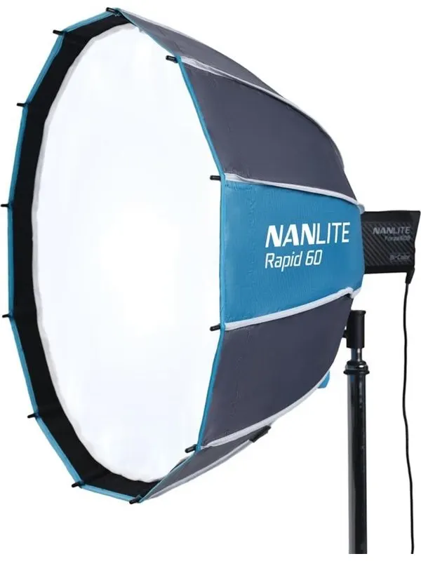 Nanlite Rapid 60 Parabolic Softbox SB-RP60 with Eggcrate for FM Mount