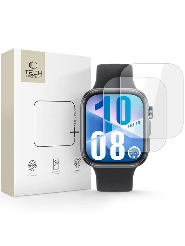 Tech-Protect Hofi Hydro Flex+ 2-pack Hydrogel Film for Huawei Watch Fit 3 / 4 - Transparent
