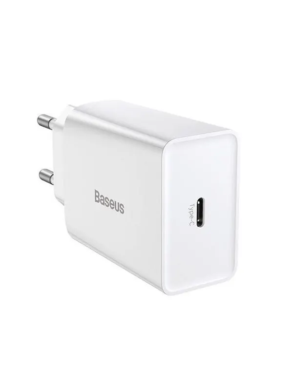 Baseus Speed Mini Quick Charger USB-C PD 3A 20W - White