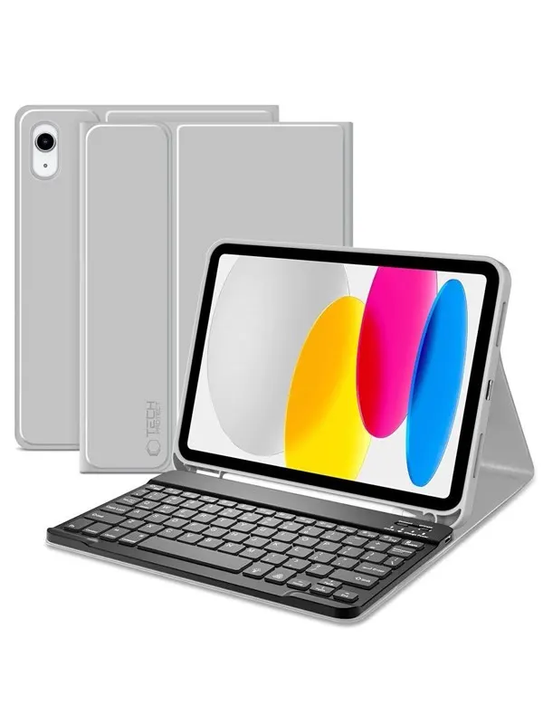 Tech-Protect SC Pen + Keyboard Case for iPad 10.9" 2022 (10th Gen.) / 11" 2025 (11th Gen) - Gray (US International)