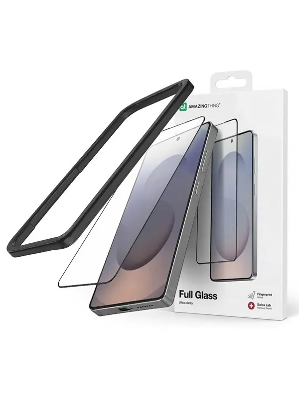 AmazingThing Radix Full Glass Tempered Glass for Samsung S26 - Transparent