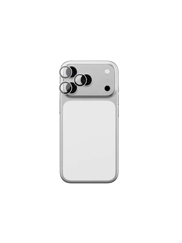 AmazingThing Sapphire Camera Glass for iPhone 17 Pro / Pro Max - with Silver Frame